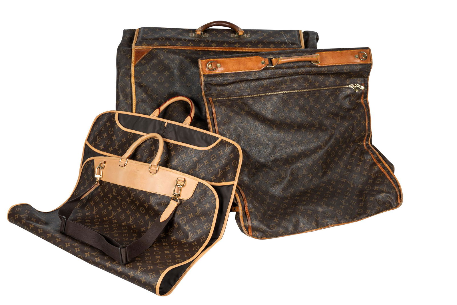 THREE LOUIS VUITTON GARMENT BAGS (1 of 20)