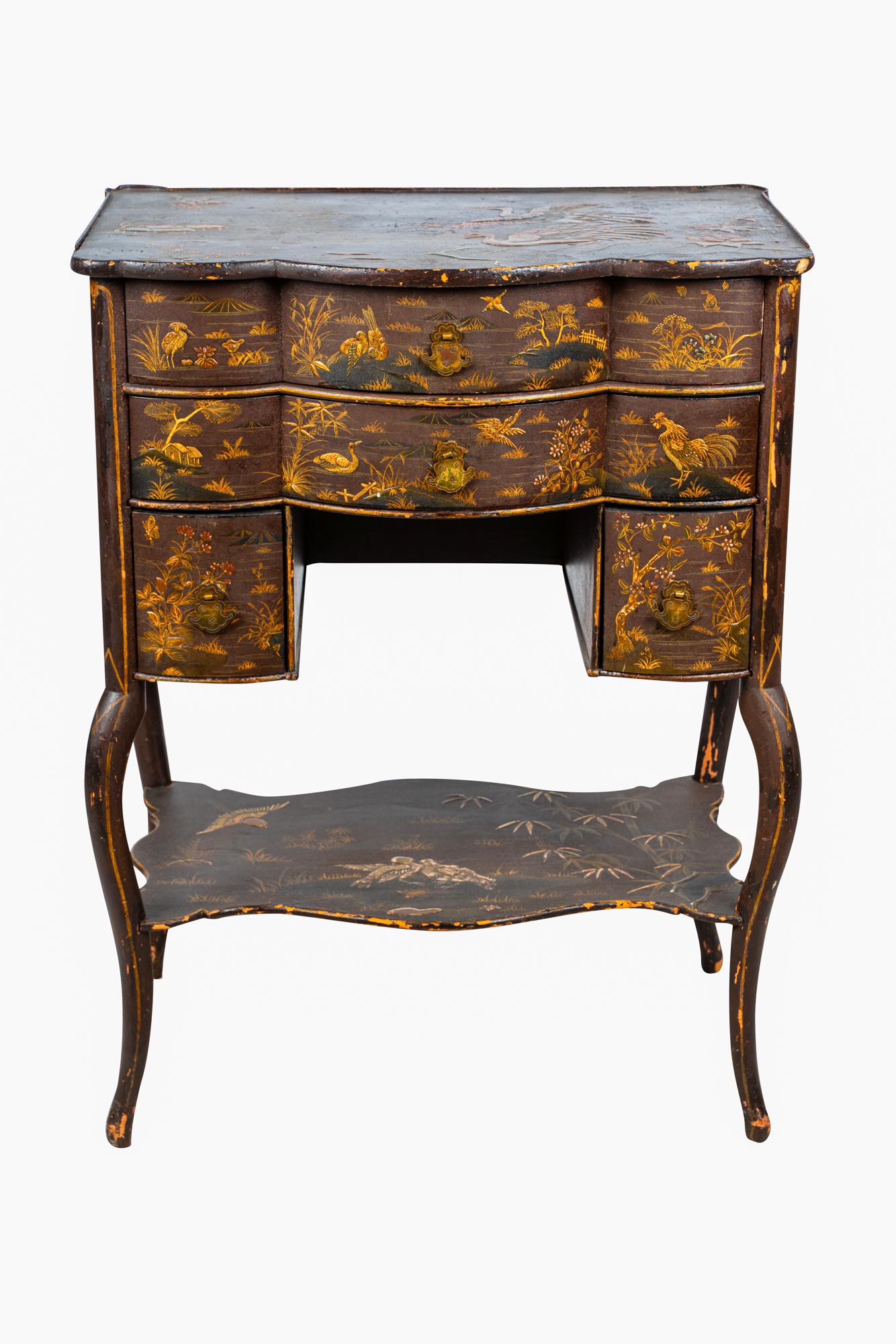 CHINESE EXPORT LACQUERED DRESSING TABLE (1 of 12)