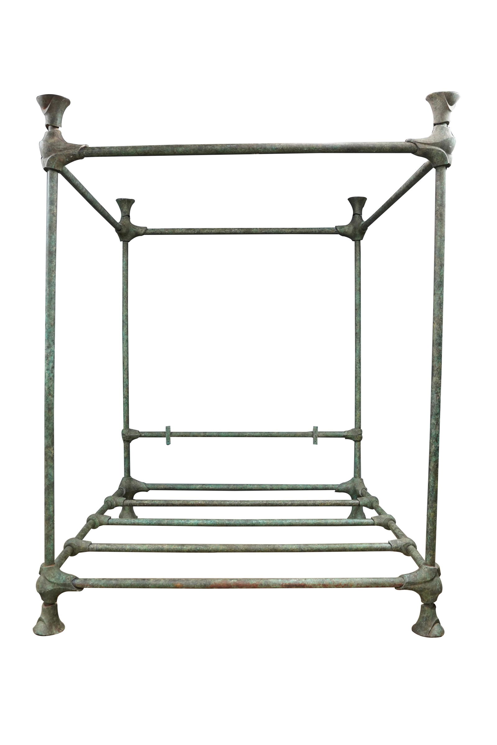 PATINATED IRON FOUR POSTER BED (1 of 10)