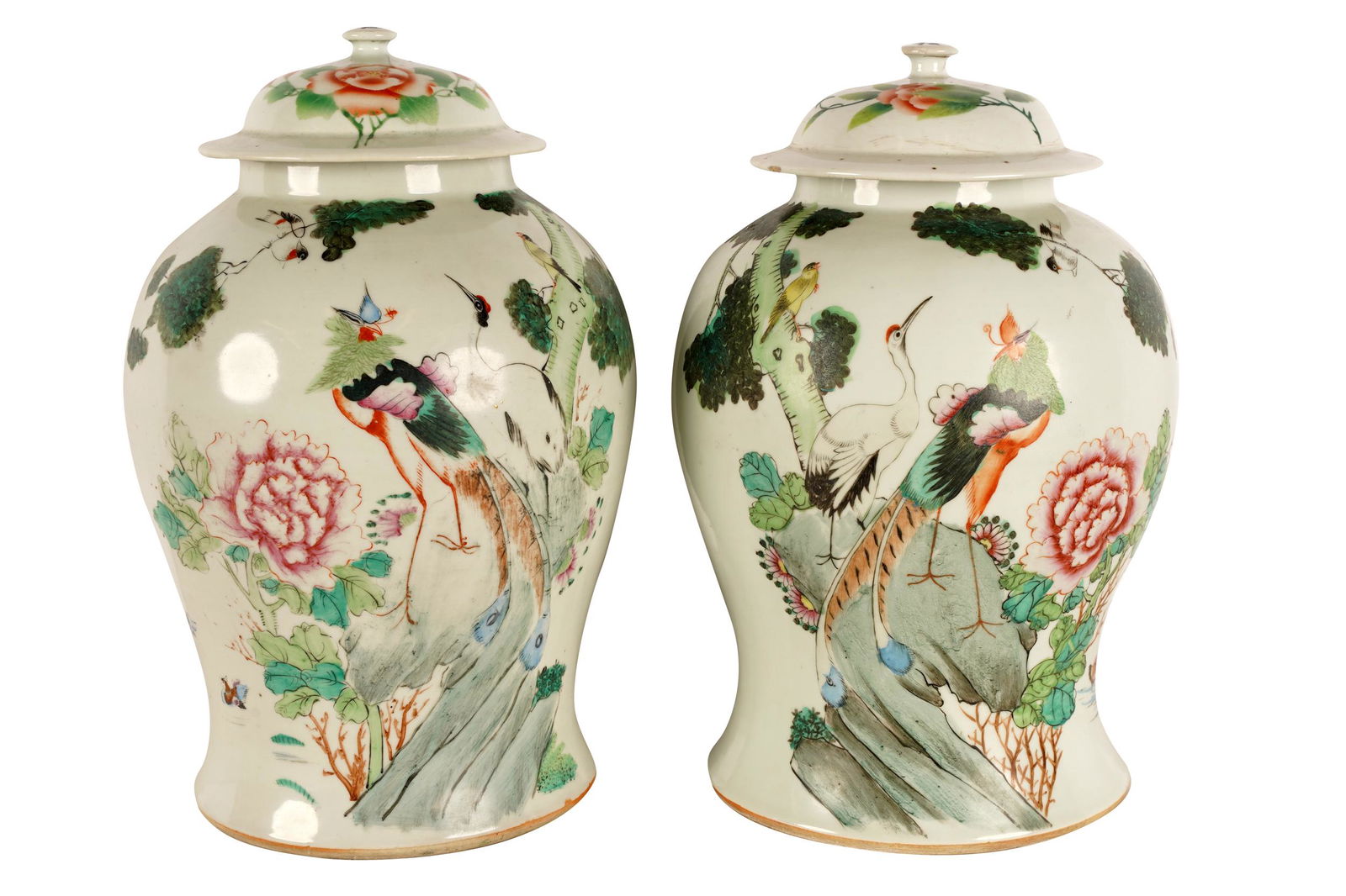 PAIR OF CHINESE COVERED JARS (1 of 14)
