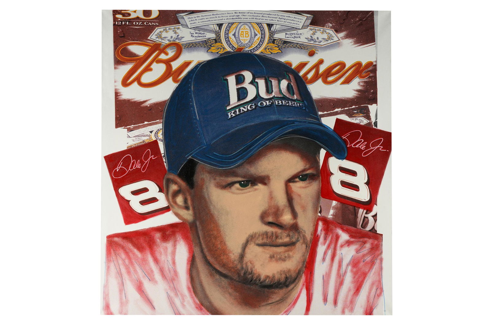 STEVE KAUFMAN (1960 - 2010): "DALE EARNHARDT JR" (1 of 7)