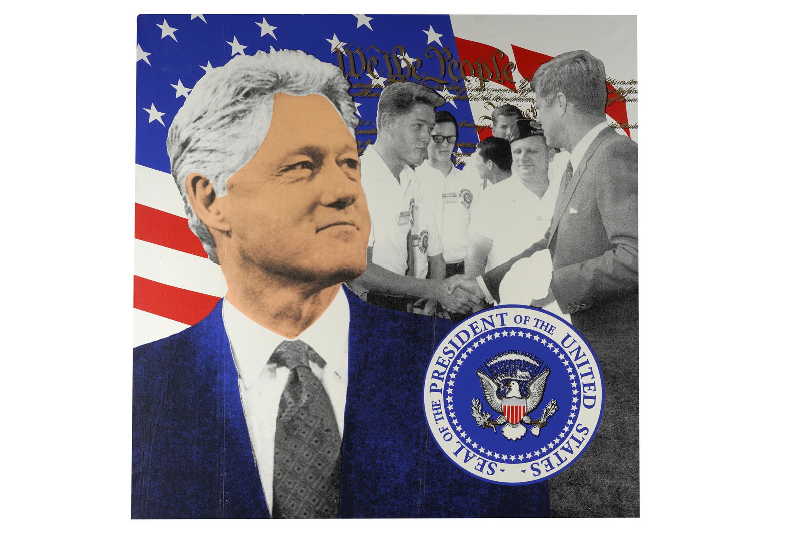 STEVE KAUFMAN (1960 - 2010): "BILL CLINTON" (1 of 9)