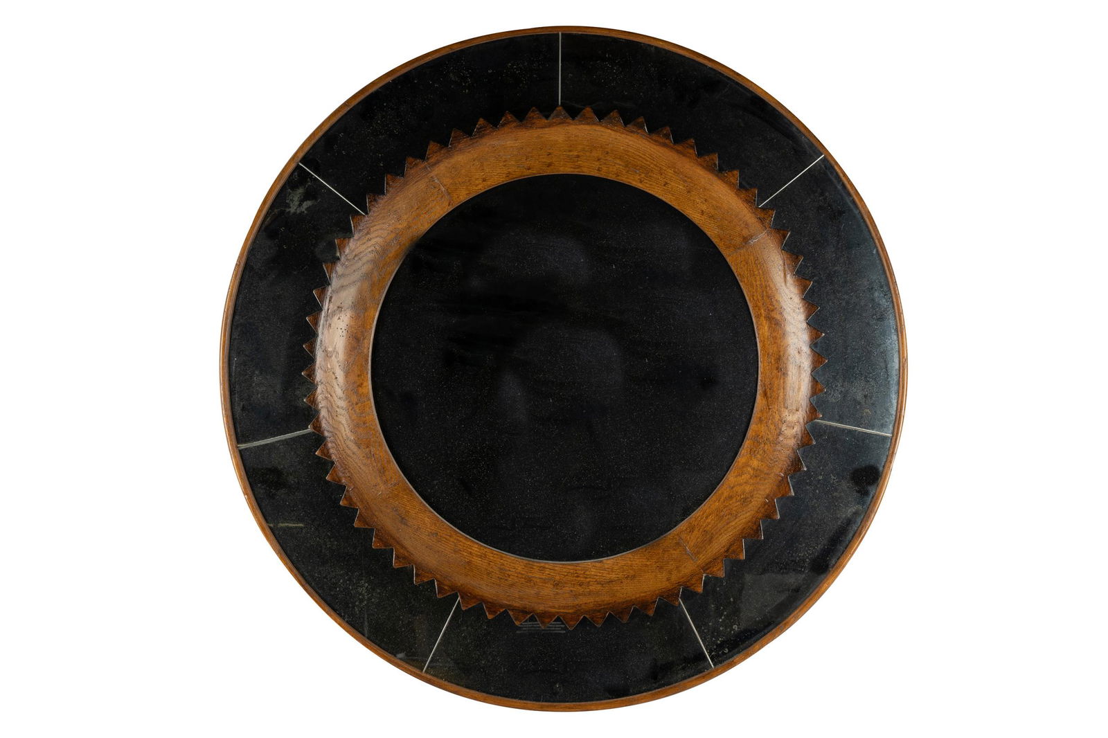 CIRCULAR OAK MIRROR (1 of 8)