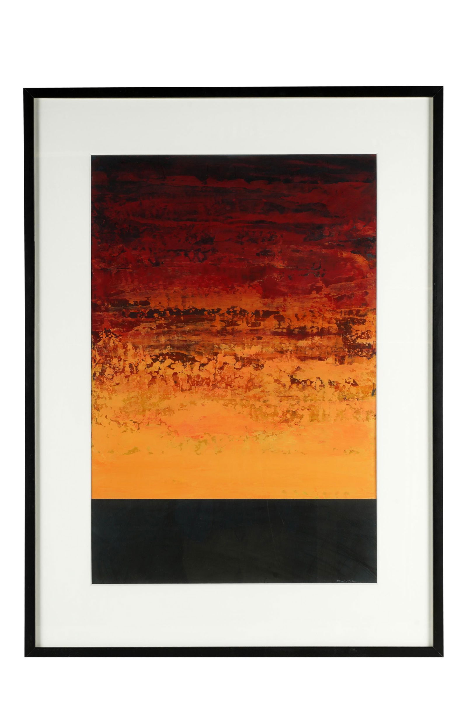 DAN NAMINGHA (B. 1950): "ABSTRACT SUNSET" (1 of 8)