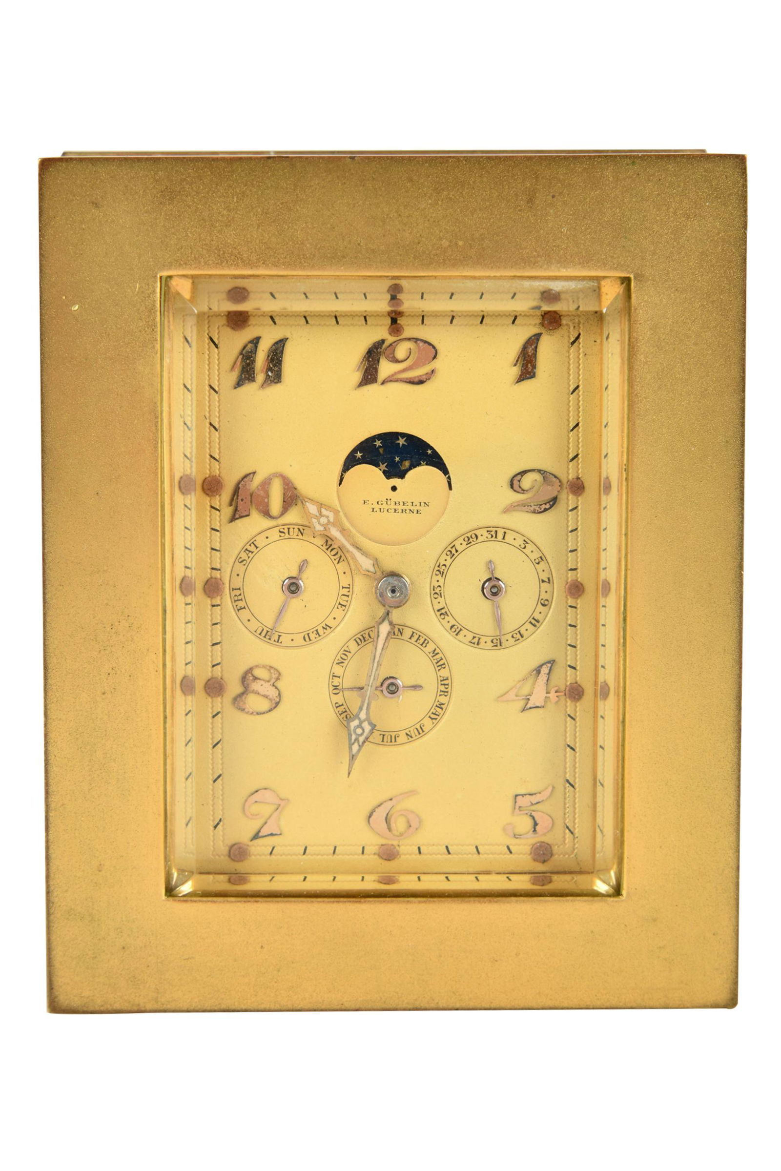 E. GUBELIN LUCERNE DECO TRAVEL CLOCK (1 of 8)