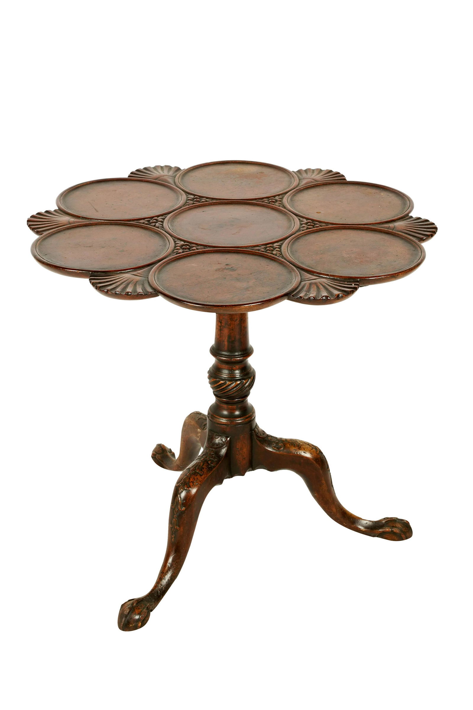 GEORGIAN STYLE MAHOGANY TILT TABLE (1 of 10)