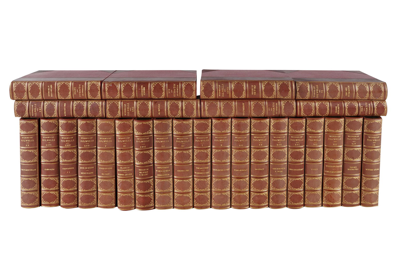 'WORKS OF H.G. WELLS': ATLANTIC EDITION, SIGNED (1 of 10)