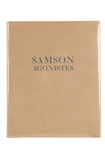 R. MEDLEY, ILLUS: JOHN MILTON 'SAMSON AGONISTES': illustrated by Robert Medley, limited edition numbered 42 of 150; printed by Mell Clark, Norwich: 1979; signed by Robert Medley; cloth binding with paper jacket 13 3/4 x 11 inches