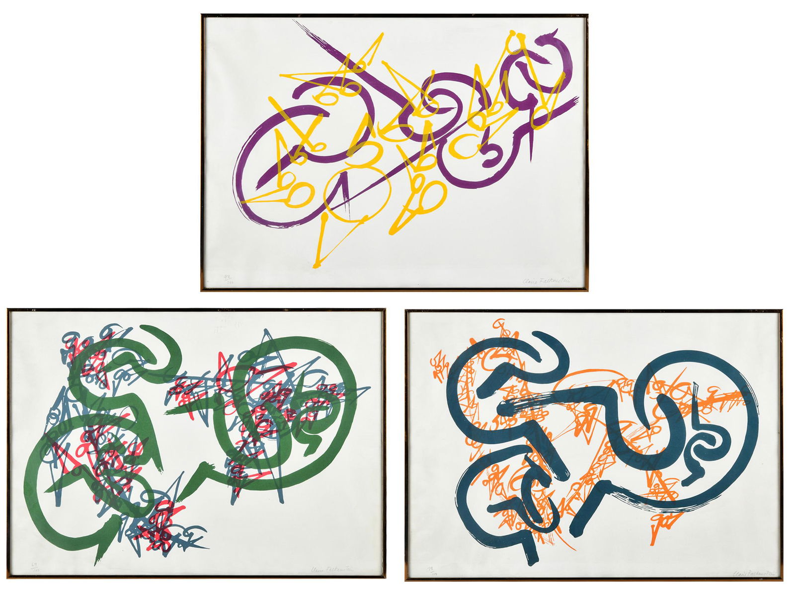 CLAIRE FALKENSTEIN (1908-1988): THREE ABSTRACT (1 of 14)