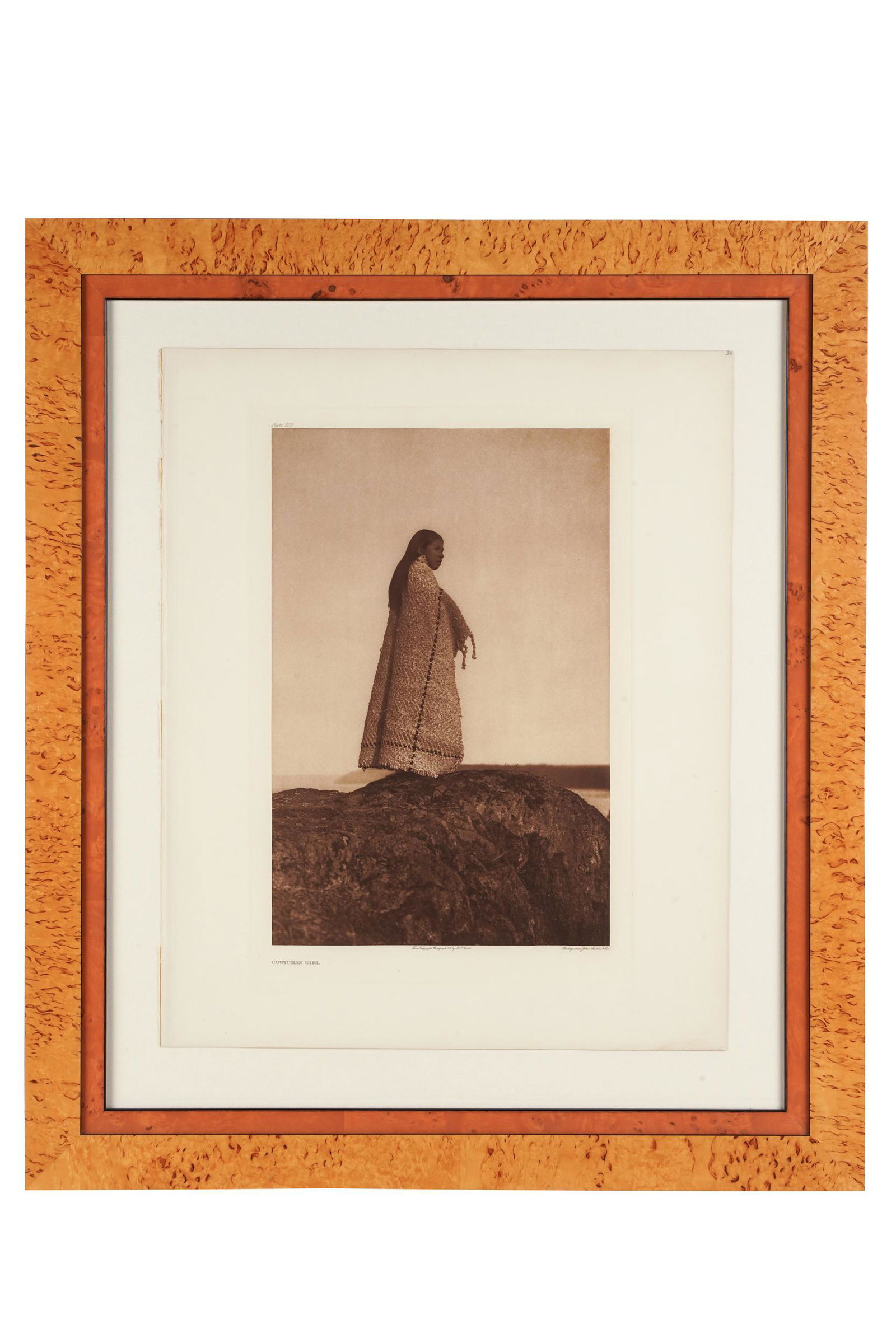 EDWARD SHERIFF CURTIS (1868 - 1952):  "COWICHAN GIRL" (1 of 10)