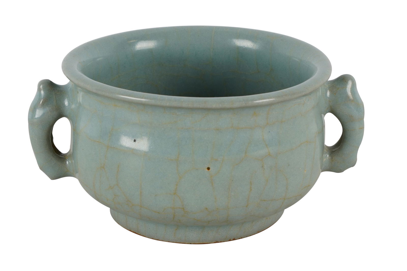 CHINESE CELADON TWO-HANDLE CENSOR (1 of 6)