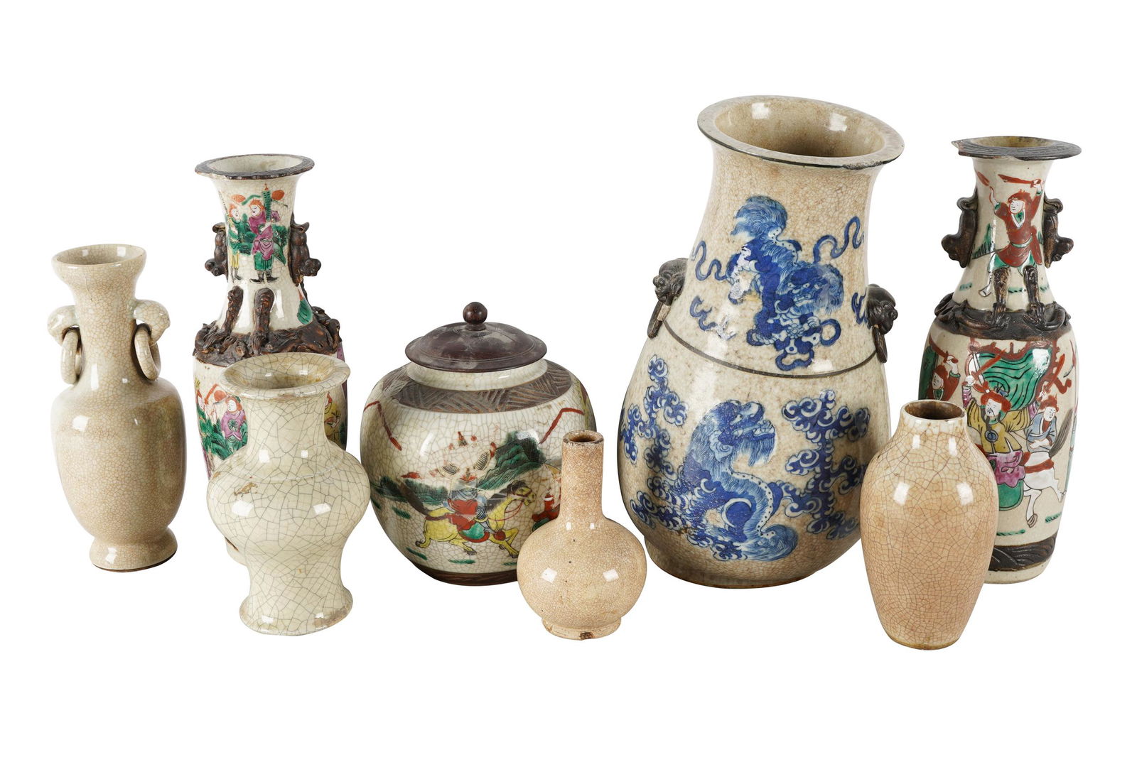 COLLECTION OF CHINESE CRACKLEWARE PORCELAIN (1 of 19)