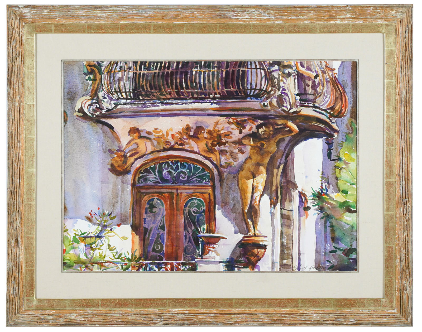 SHIRL GOEDIKE (B.1923): "BAROQUE BALCONY, NICE" (1 of 13)