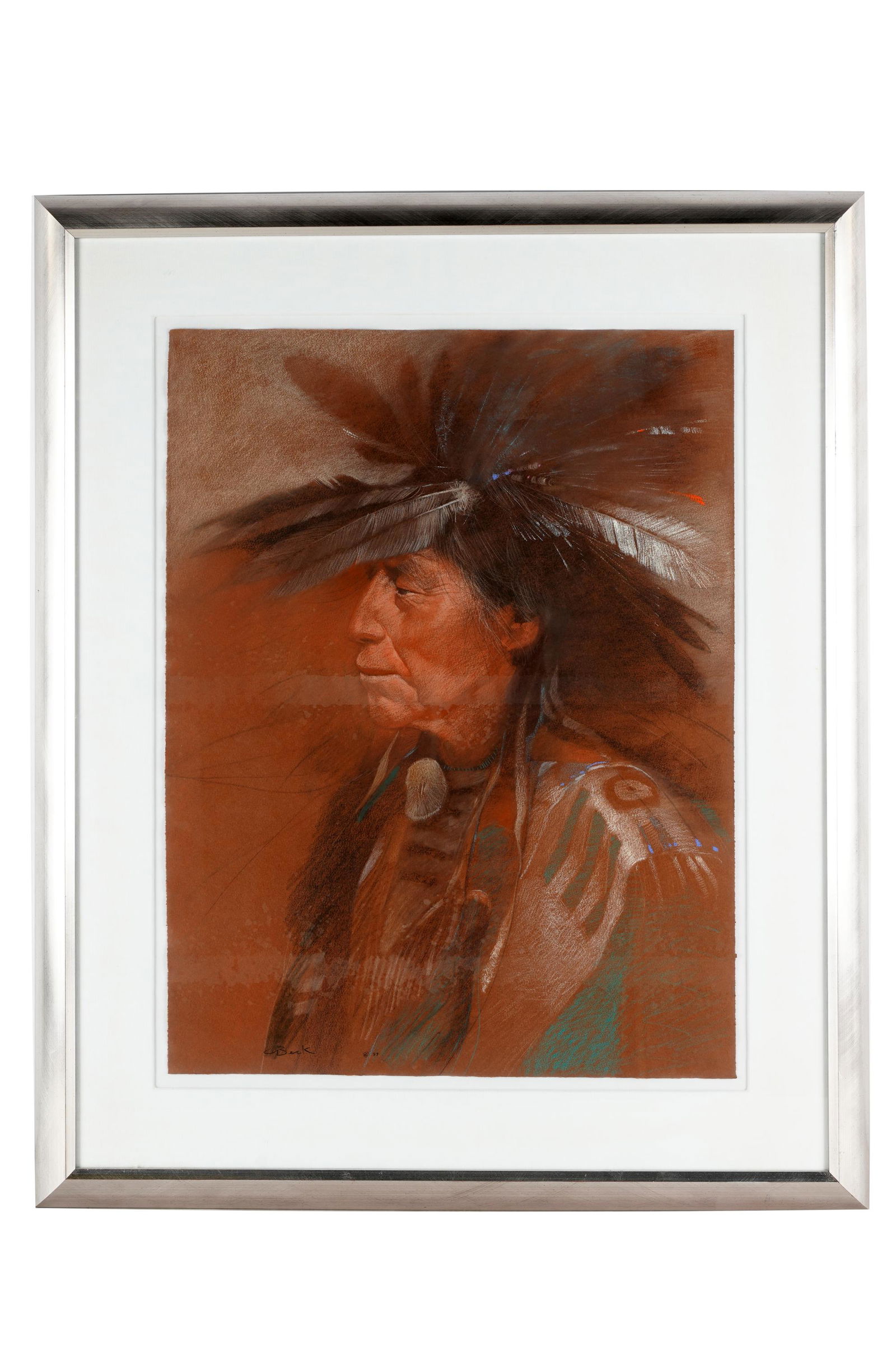 CLIFFORD BECK (1946-1995): "PLAINS INDIAN" (1 of 6)
