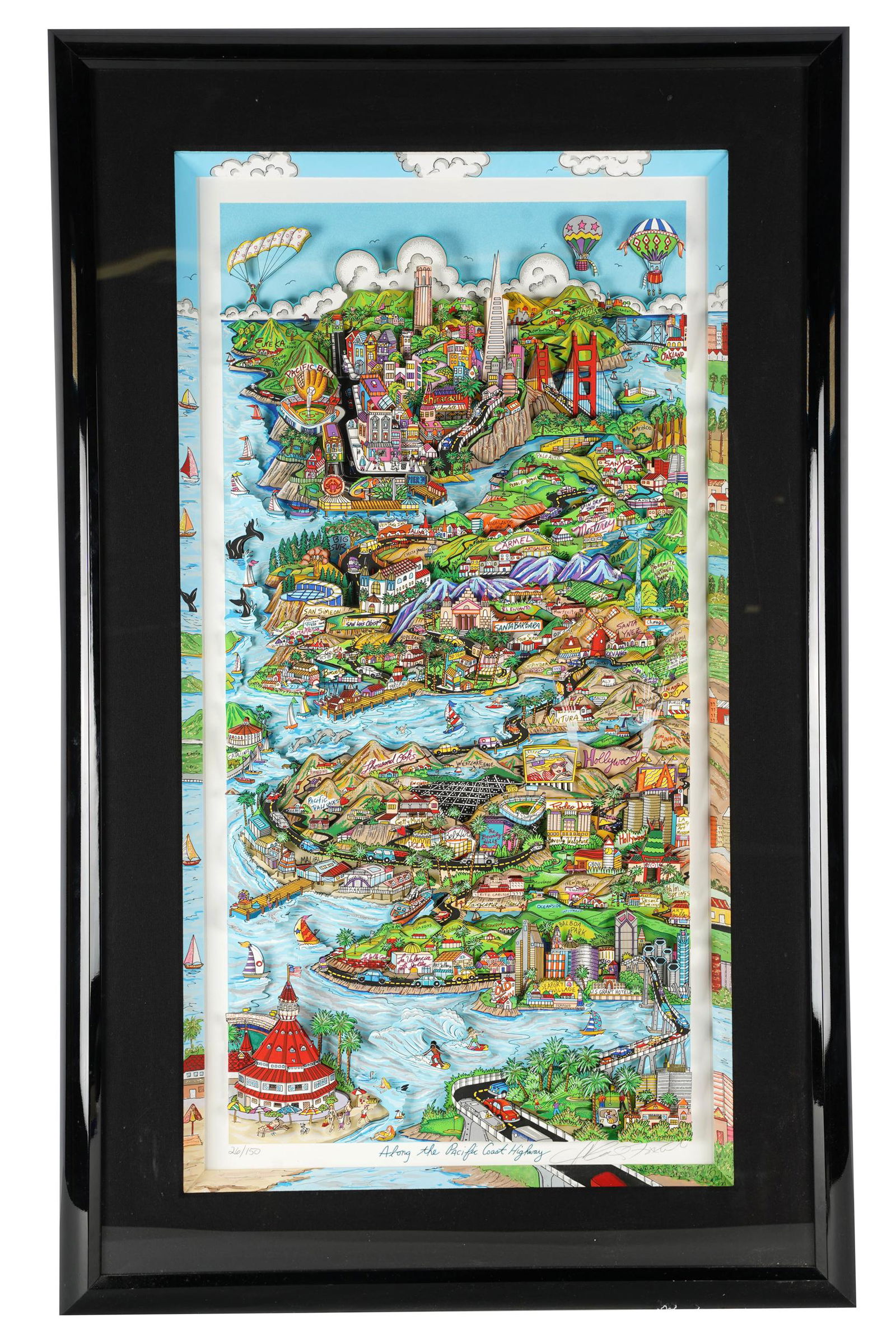 CHARLES FAZZINO (B.1955): "ALONG THE PACIFIC COAST (1 of 11)