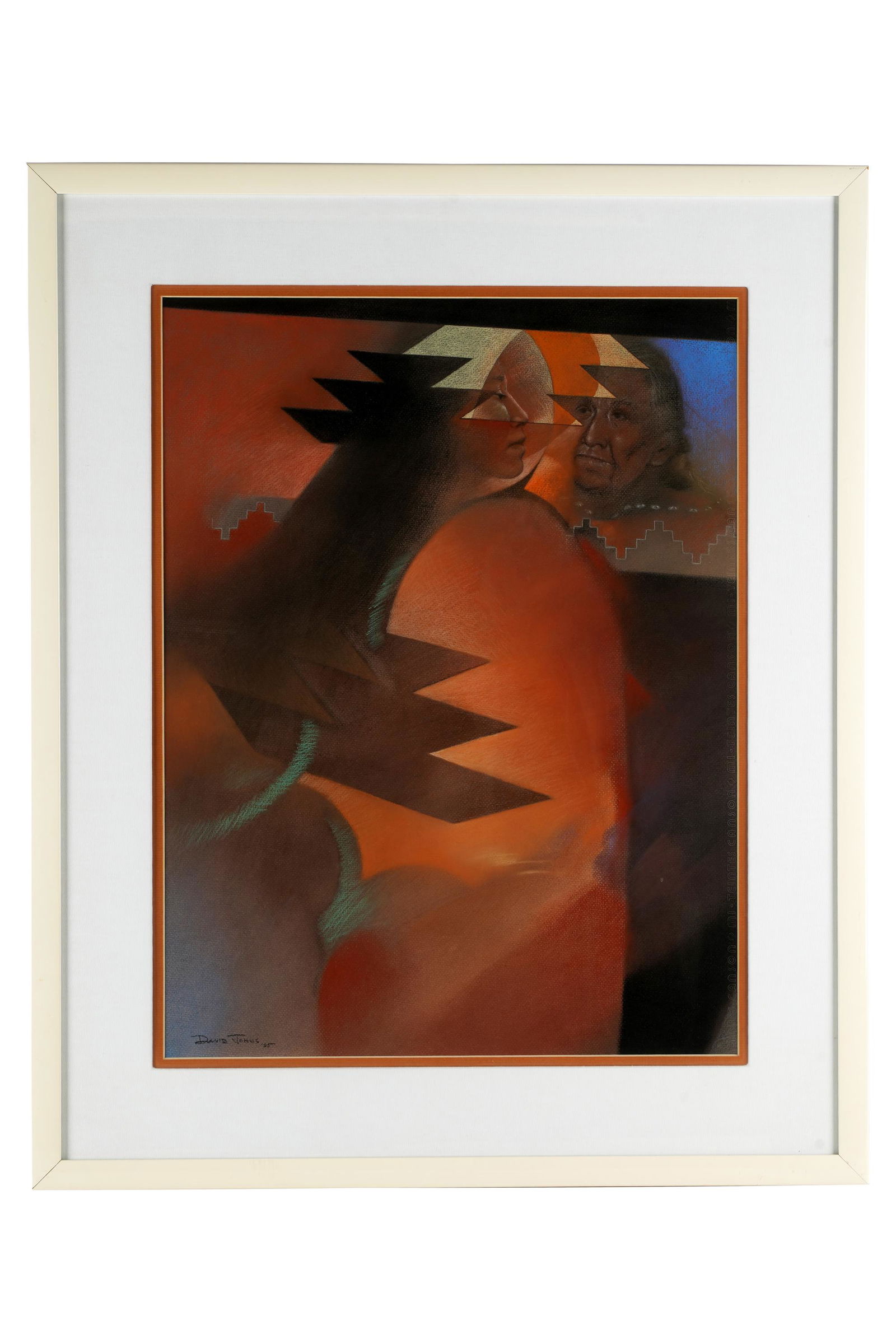 DAVID JOHNS (B.1948): "WOMAN IN PROFILE" (1 of 8)