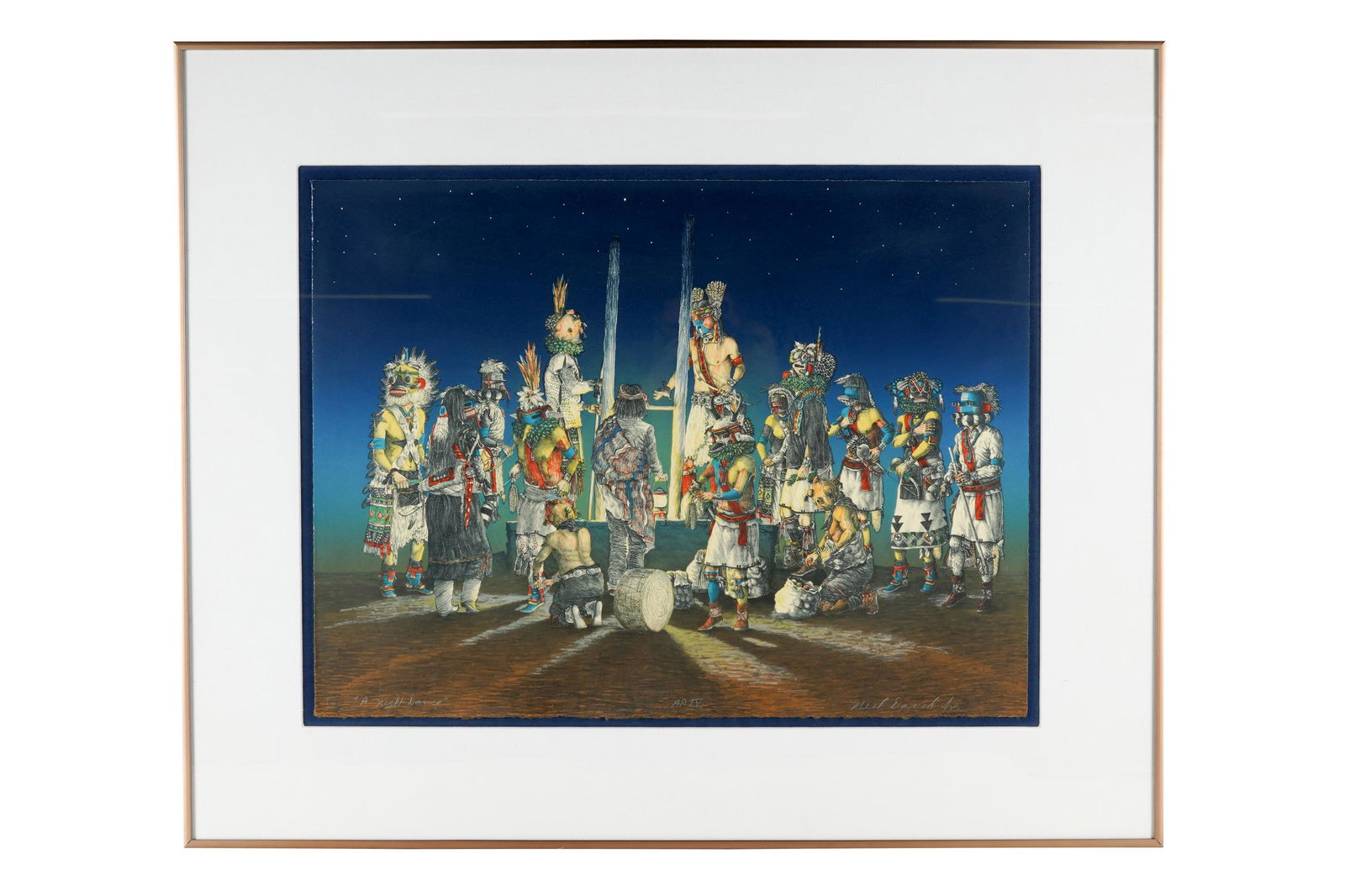 NEIL DAVID JR. (B.1944): "NIGHT DANCE" (1 of 9)