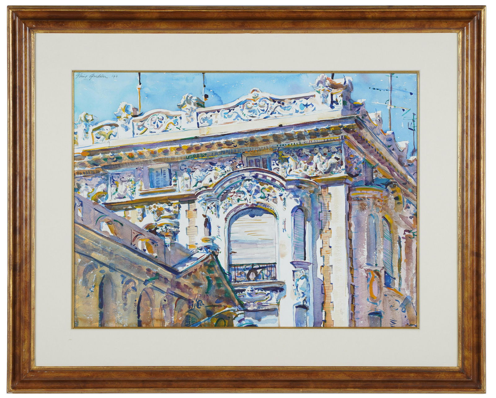 SHIRL GOEDIKE (B.1923): "VILLA WITH FRIEZE, NICE" (1 of 13)