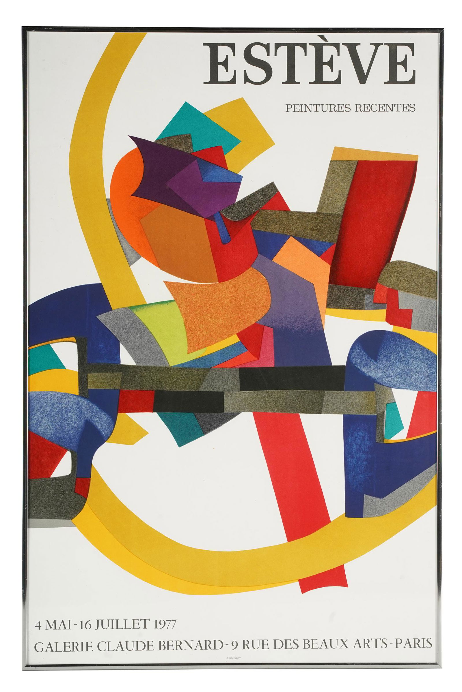 MAURICE ESTEVE: 1977 PEINTURES RECENTES FRAMED POSTER (1 of 7)