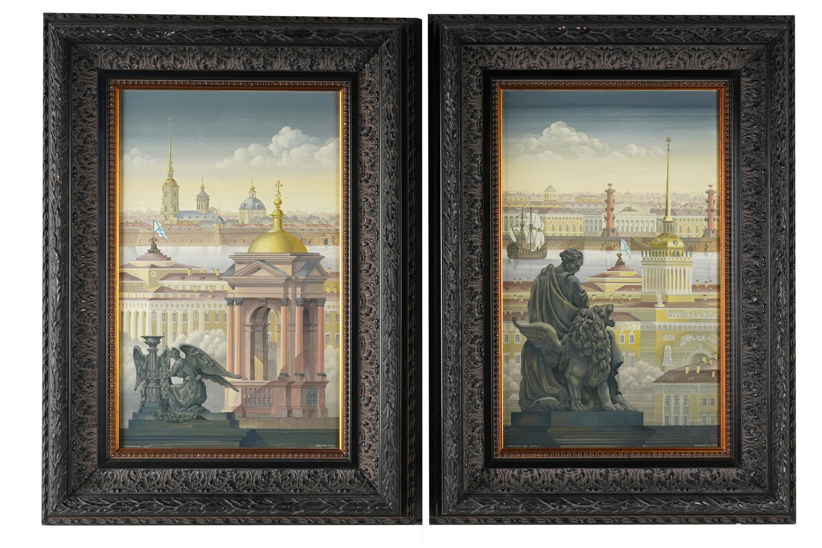 NIKOLAI EFIMOV: VIEWS OF ST. PETERSBURG [TWO WORKS] (1 of 12)