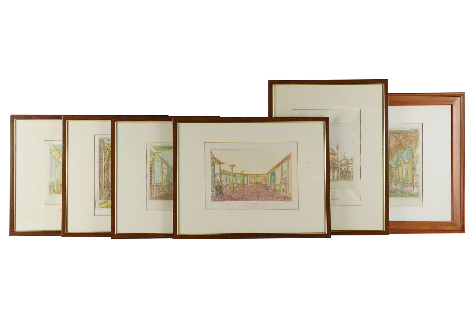 SIX PAVILION ENGRAVINGS (1 of 10)