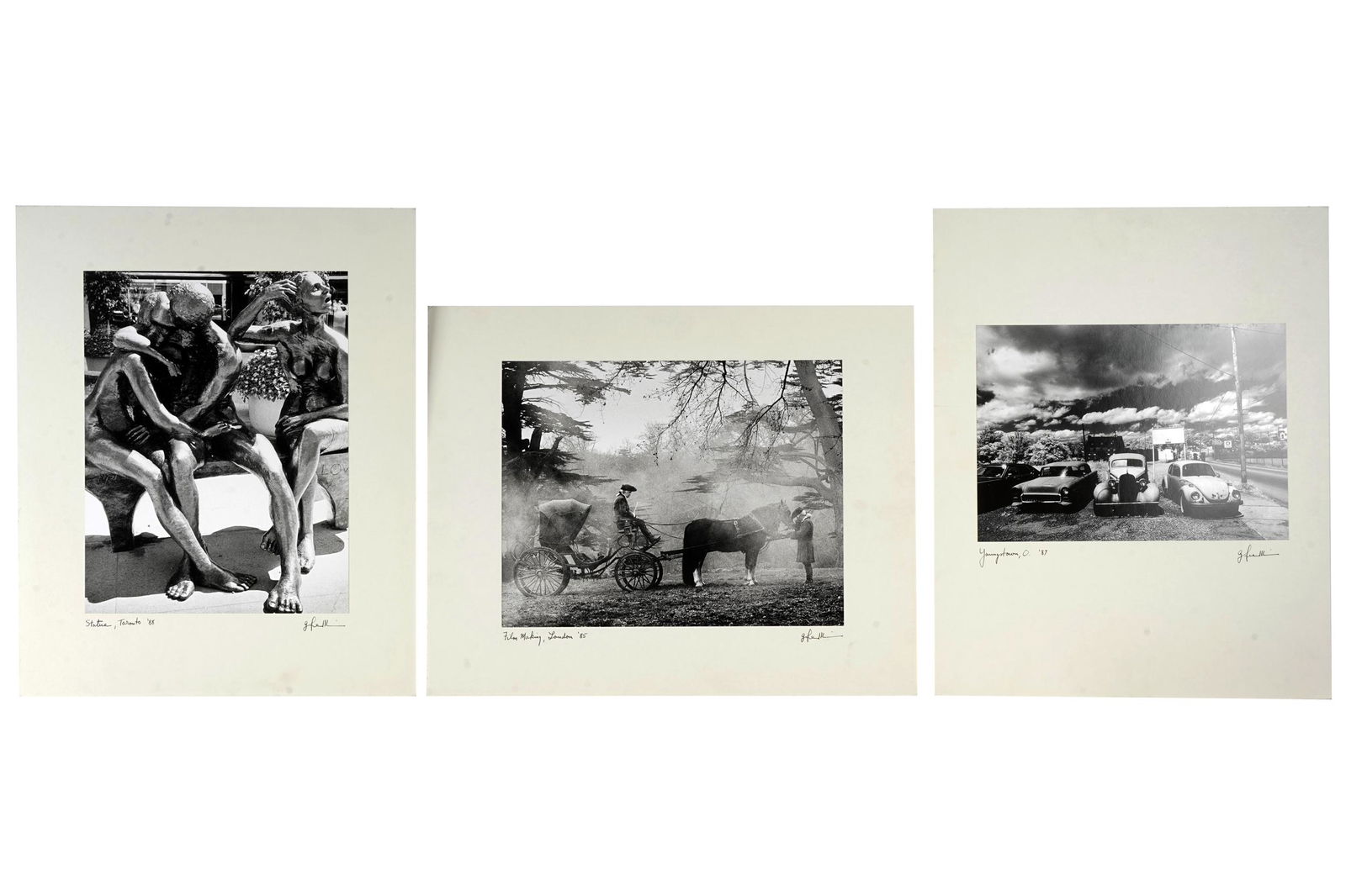 THREE BLACK & WHITE PHOTOGRAPHS (1 of 10)