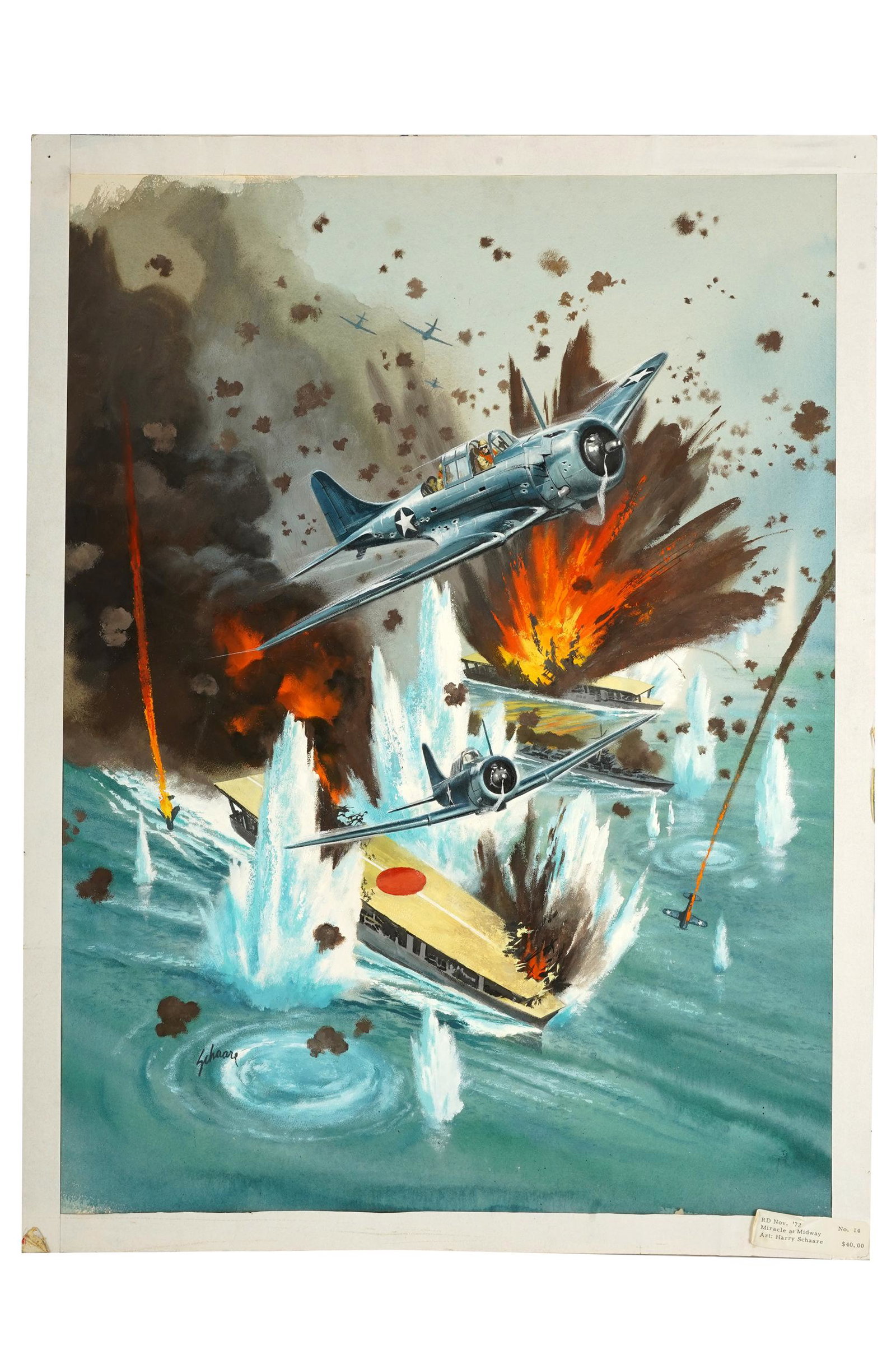 HARRY SCHAARE (1922-2008): "MIRACLE AT MIDWAY" (1 of 8)