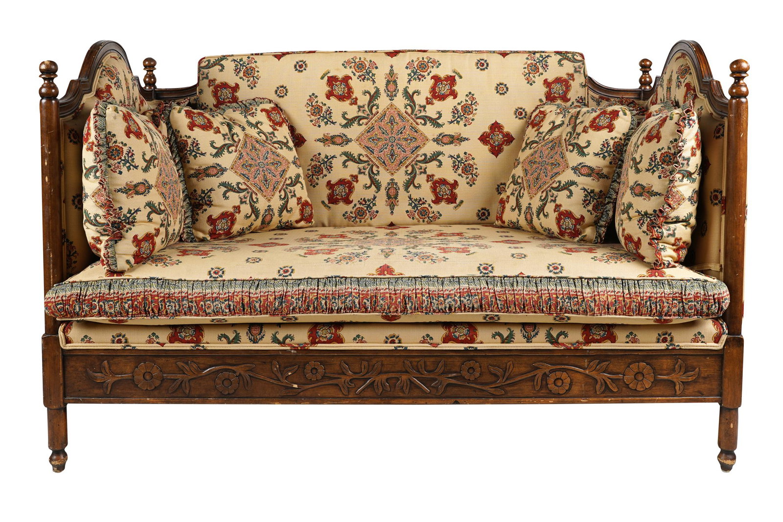 CARVED WALNUT SOFA (1 of 13)