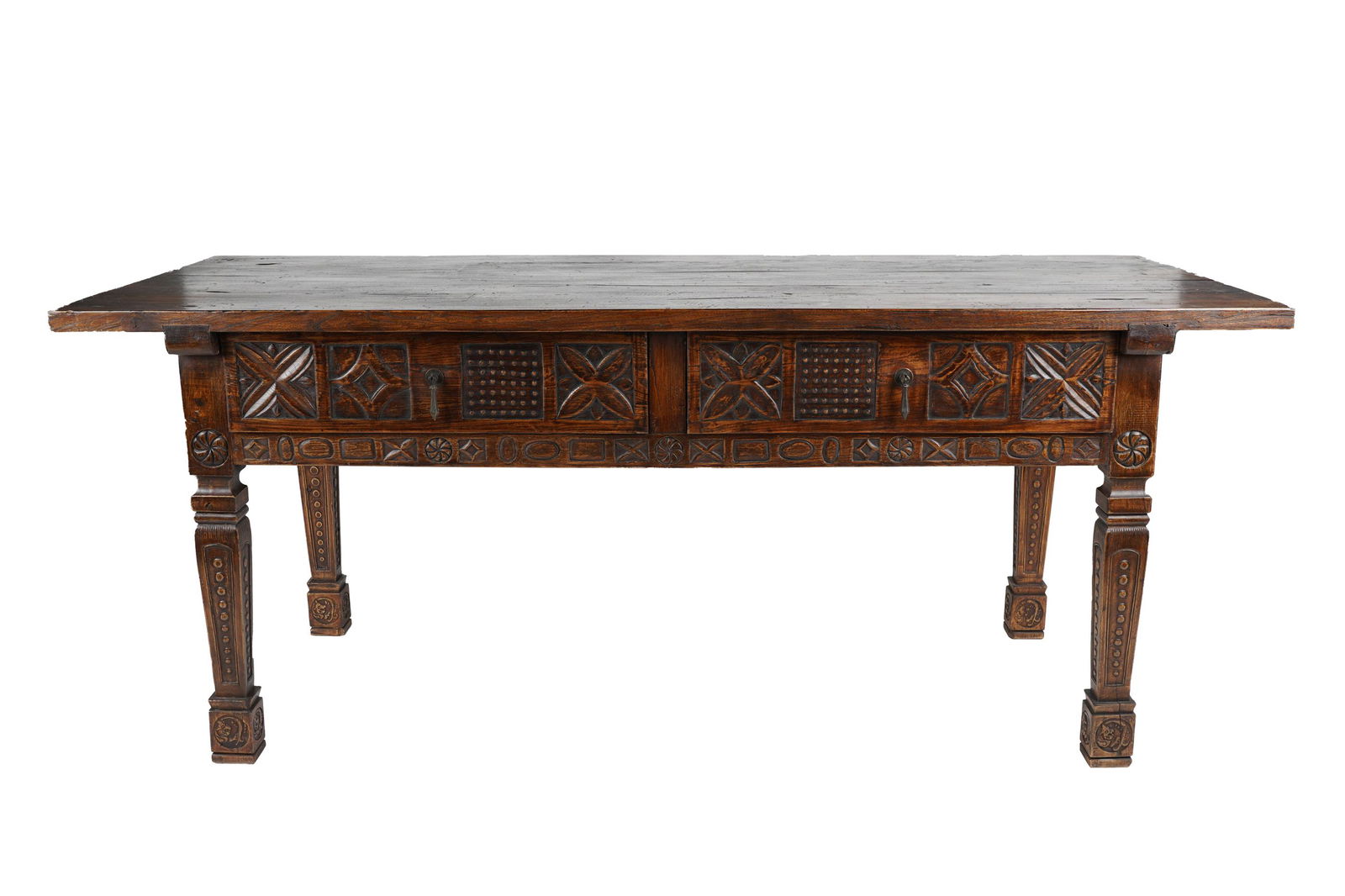 RENAISSANCE STYLE TWO DRAWER TABLE (1 of 11)