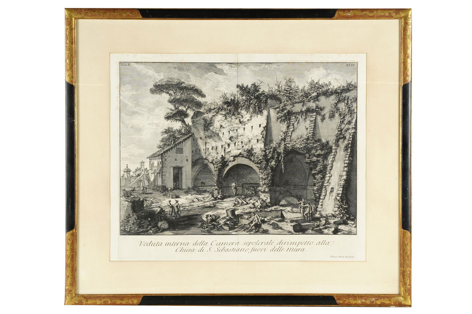 PIRANESI: "SAN SEBASTIANO OUTSIDE THE WALLS" ETCHING (1 of 7)