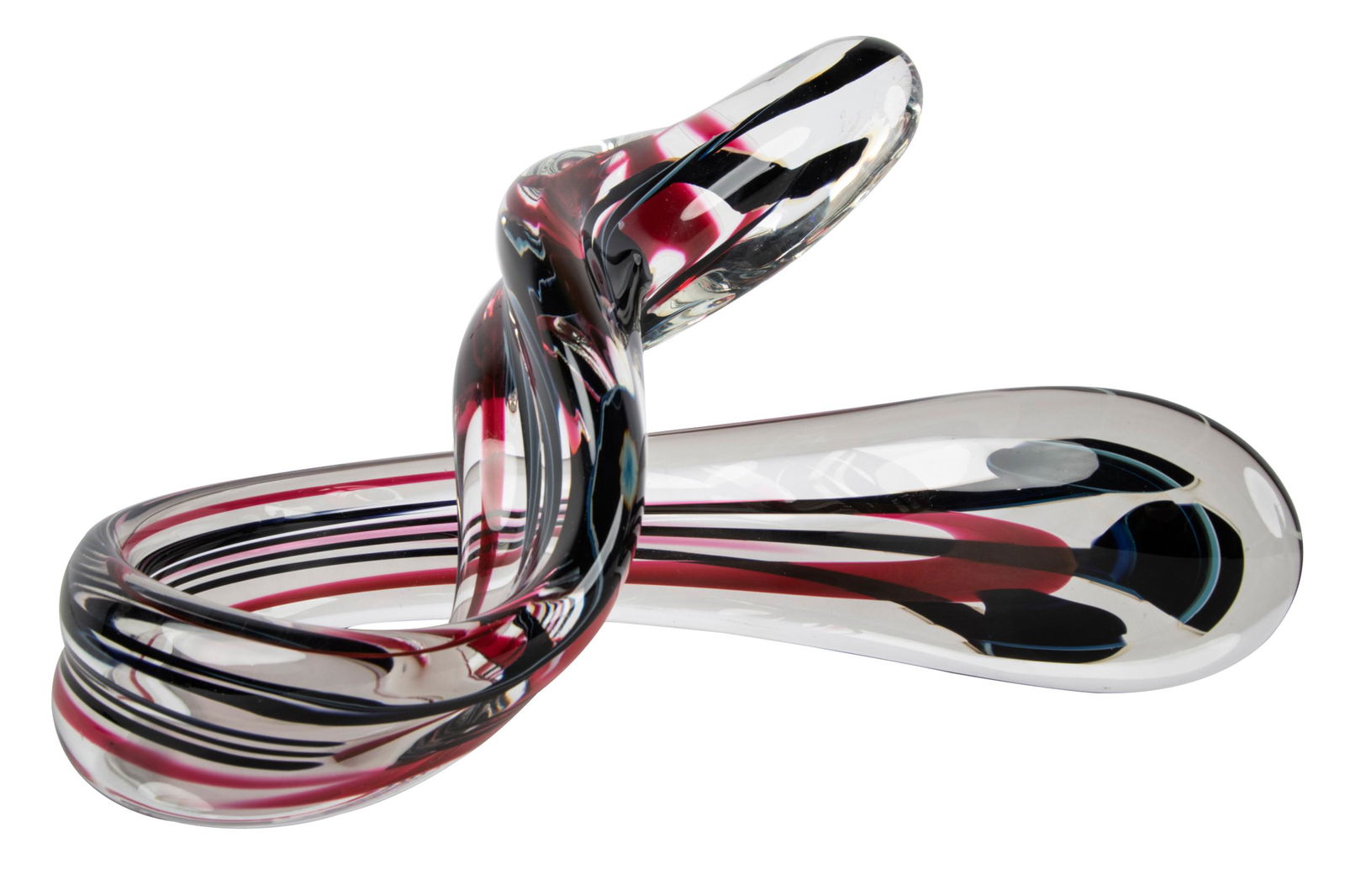 JOHN LOTTON (B. 1964 - ): ABSTRACT GLASS SCULPTURE (1 of 9)