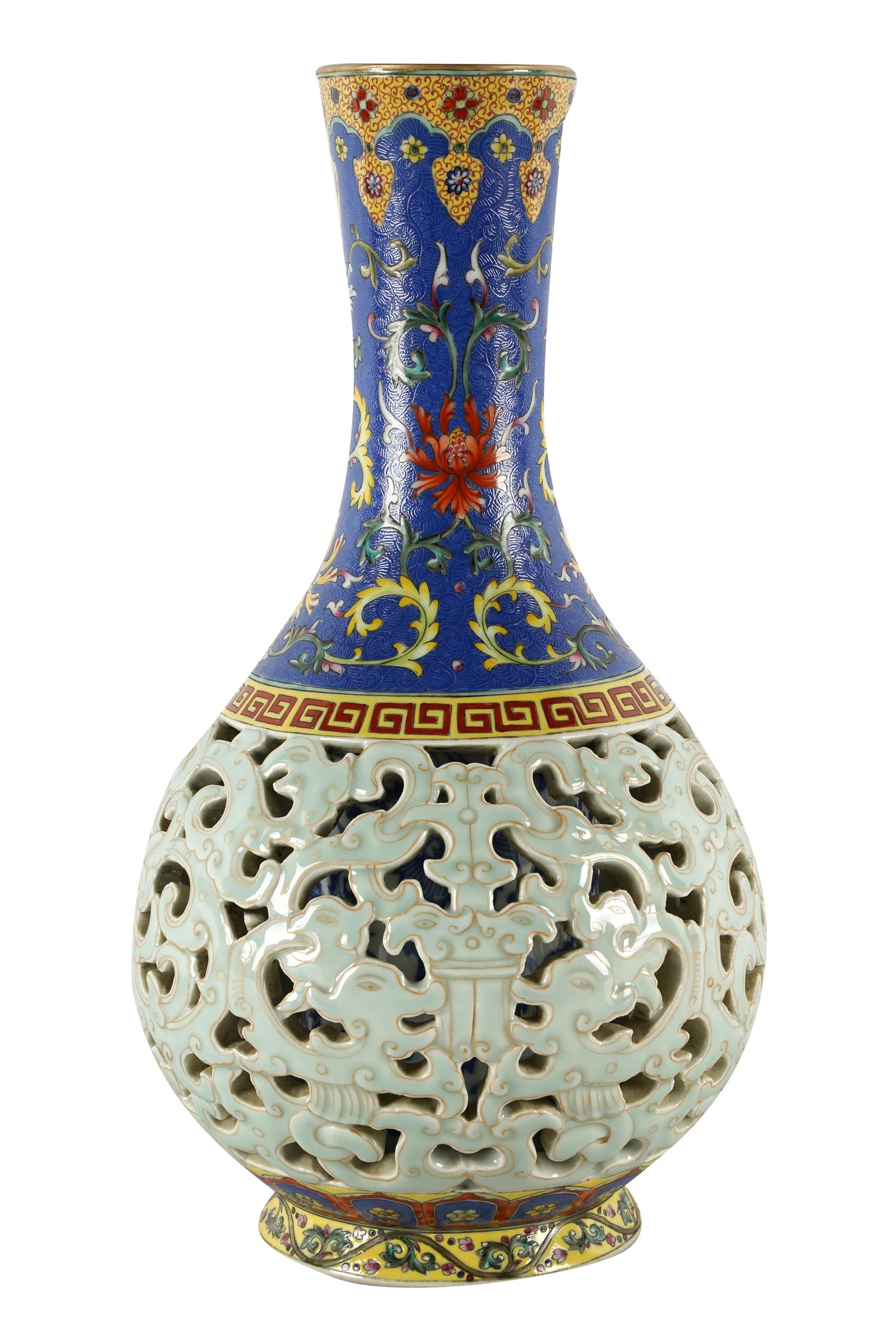 CHINESE RETICULATED PORCELAIN VASE (1 of 8)
