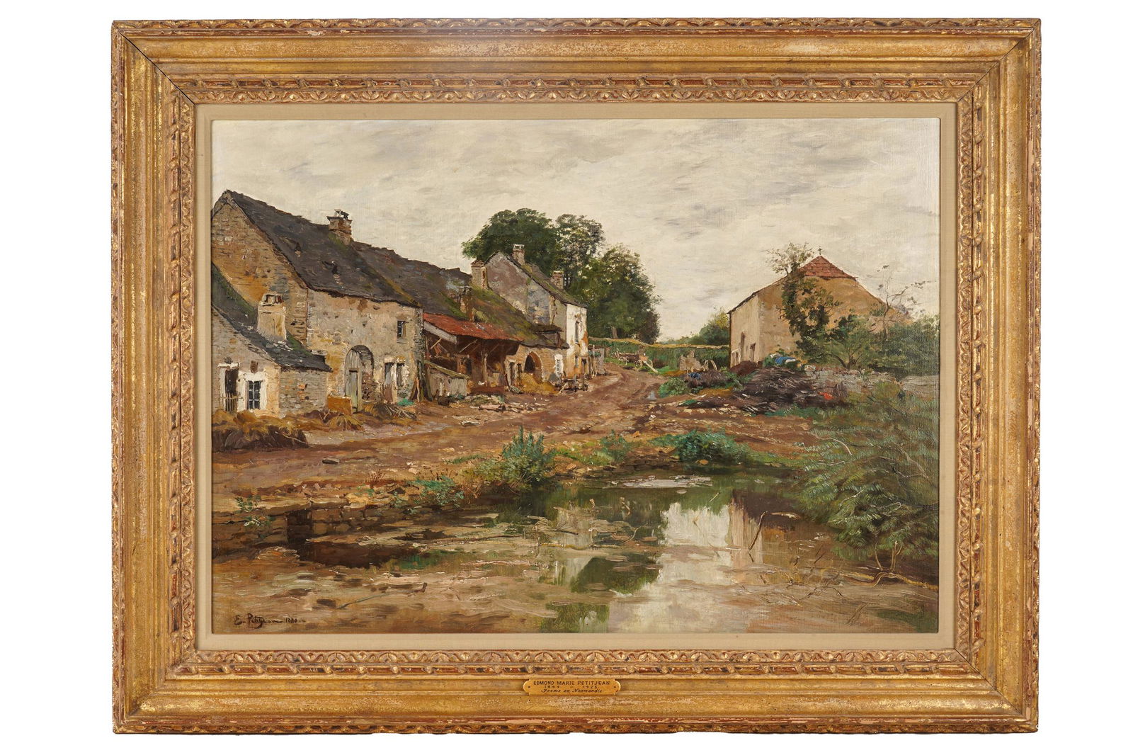 EDMOND MARIE PETITJEAN (1844 - 1925): "NORMANDIE" (1 of 8)