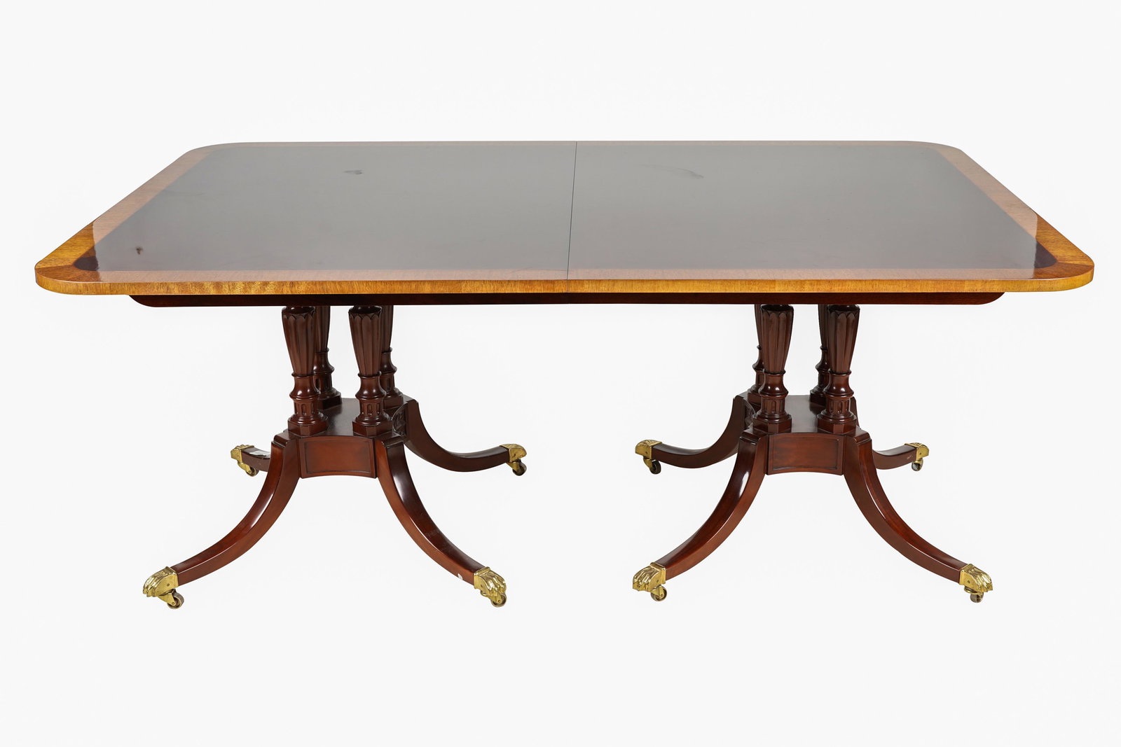 BAKER MAHOGANY & SATIN-BAND DINING TABLE (1 of 8)