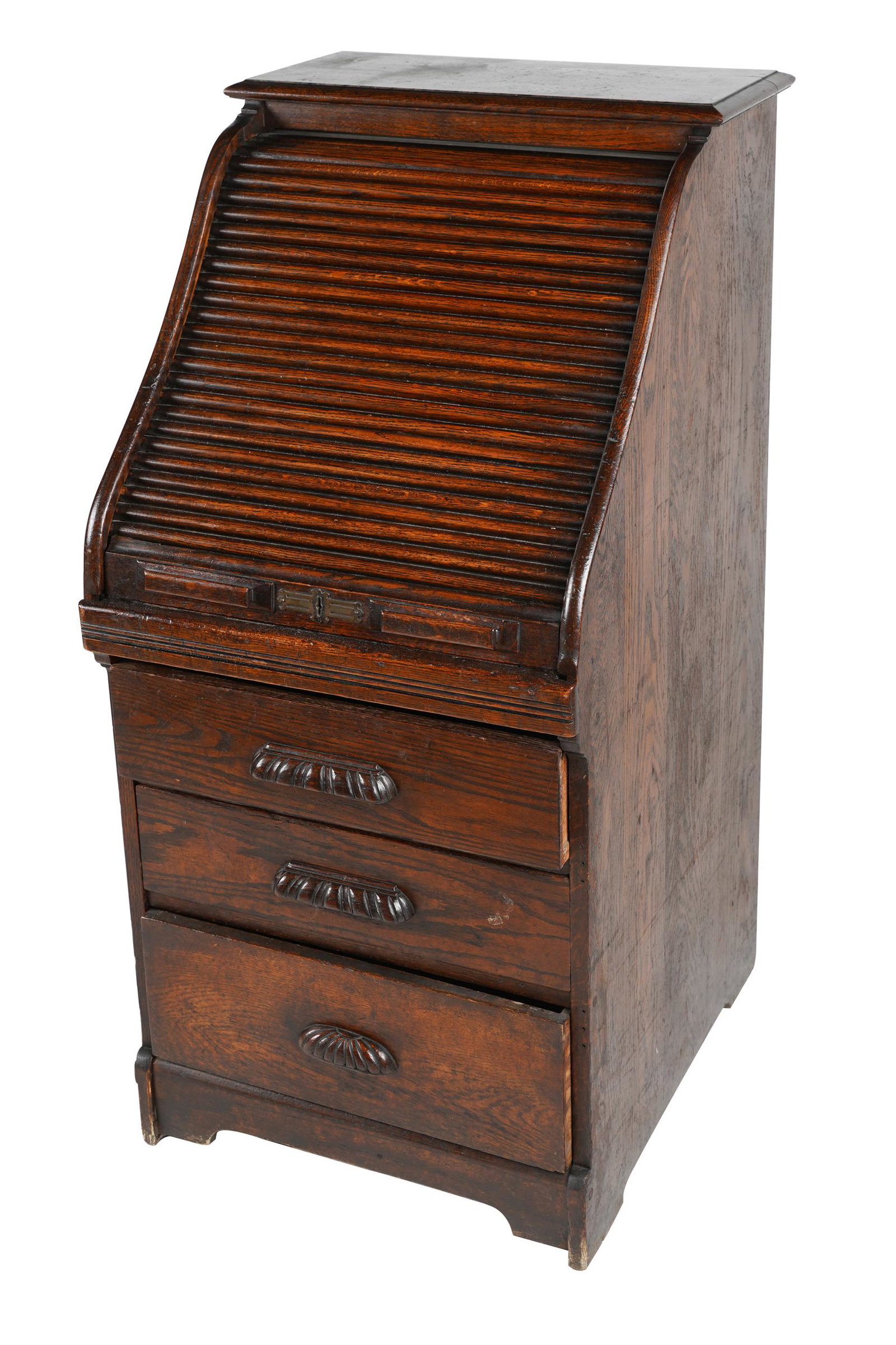 ENGLISH ROLL TOP CABINET (1 of 9)