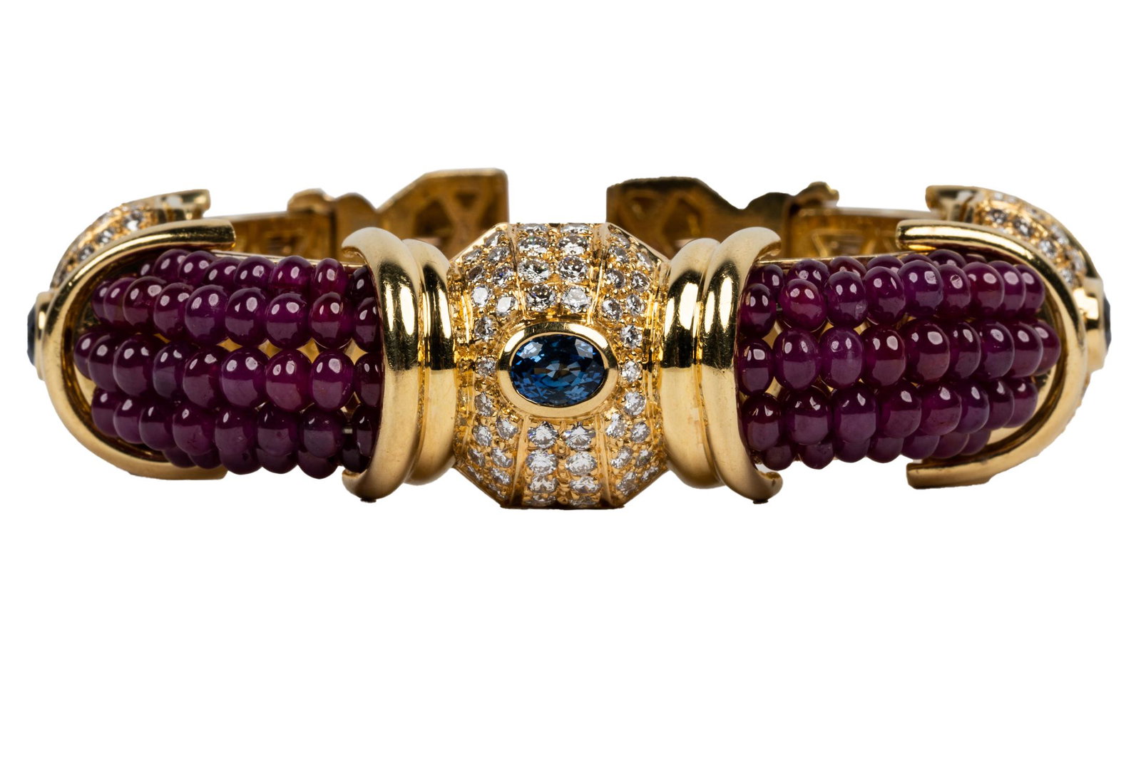 18 KARAT YELLOW GOLD, RUBY, SAPPHIRE, & DIAMOND (1 of 10)