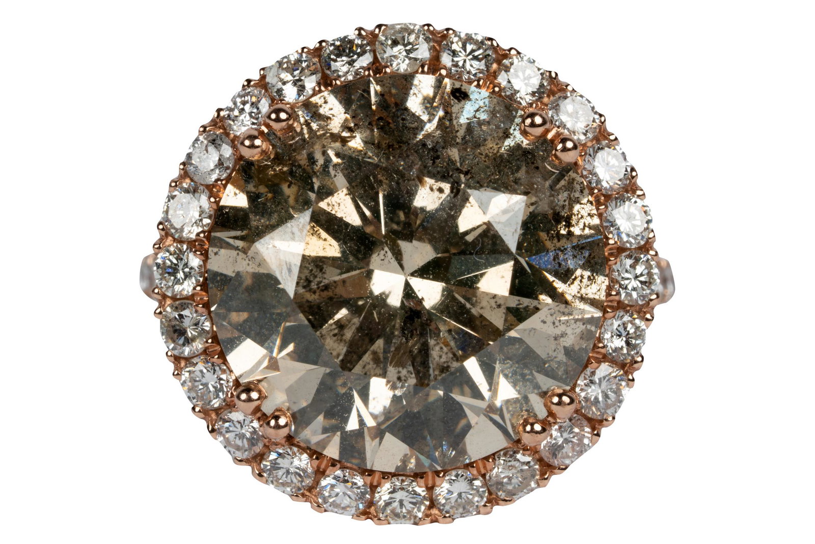 14 KARAT ROSE GOLD & DIAMOND RING (1 of 9)