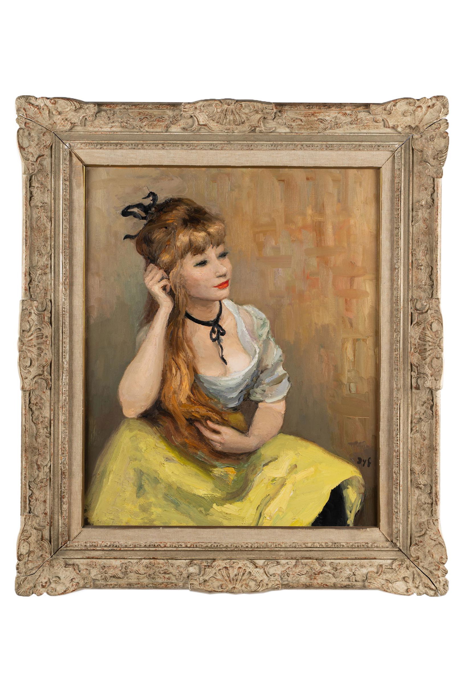 MARCEL DYF (1899 - 1985): PORTRAIT OF GIRL IN YELLOW (1 of 15)