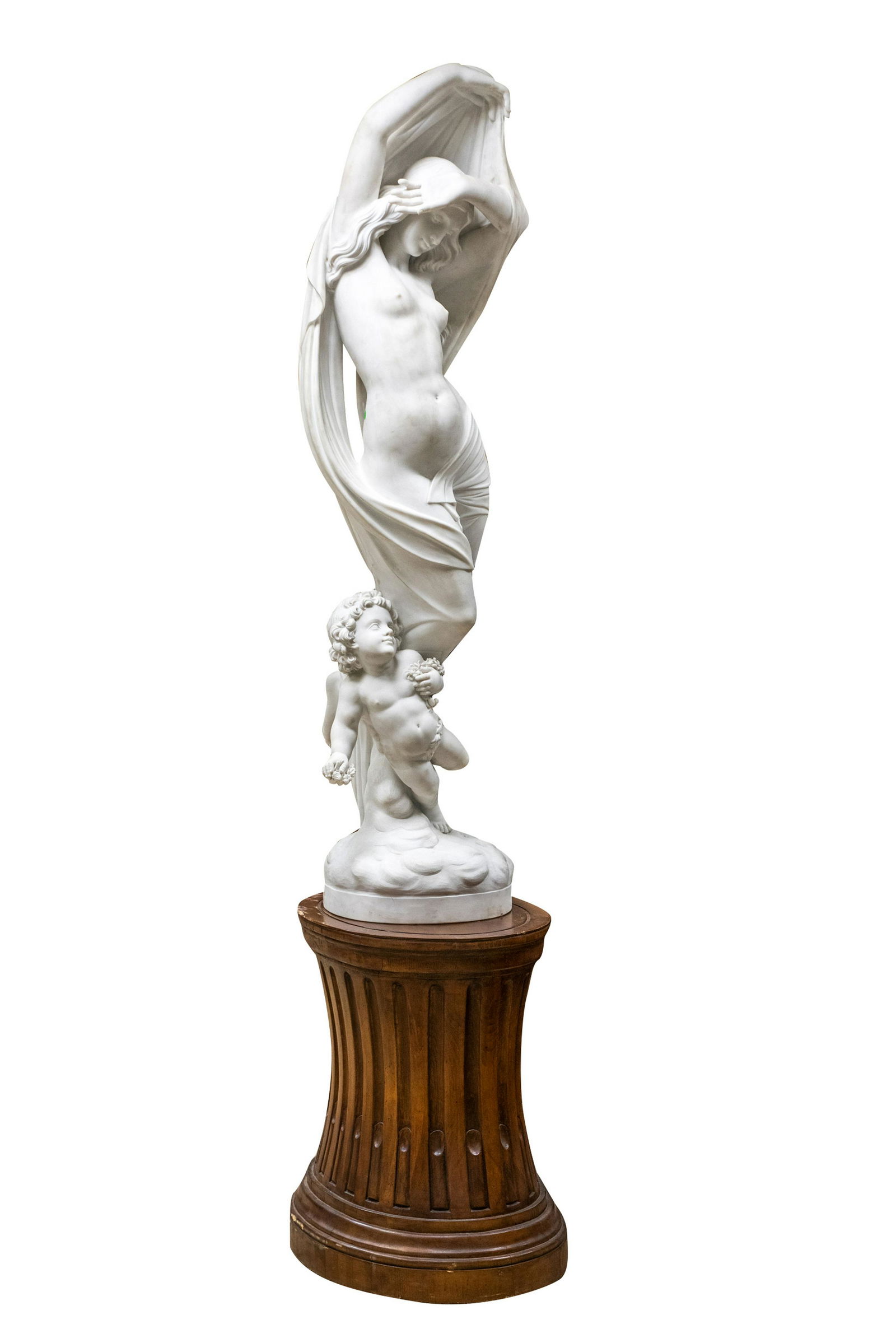 CLASSICAL STYLE MARBLE FIGURAL GROUP (1 of 20)