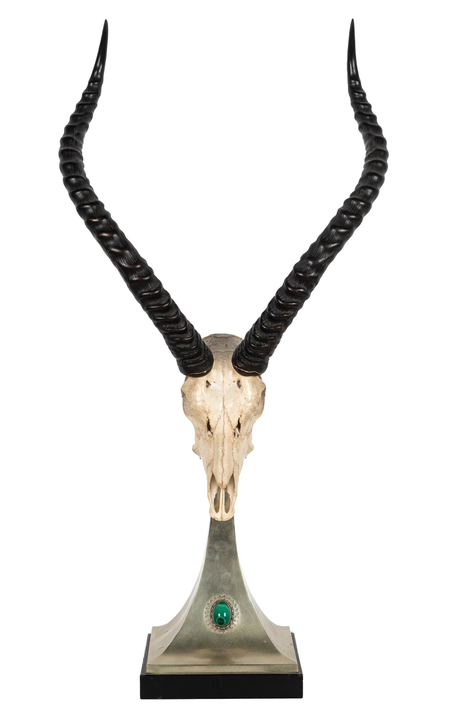 ANTHONY REDMILE (B. 1940): SILVERED METAL-MOUNTED IBEX (1 of 18)