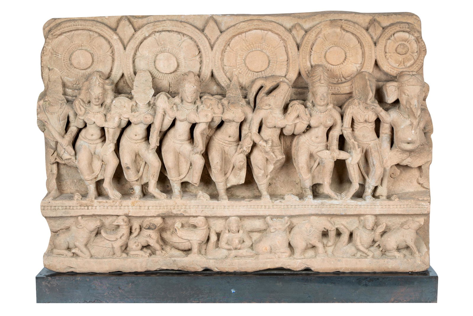 INDIAN CARVED STONE STELE (1 of 20)