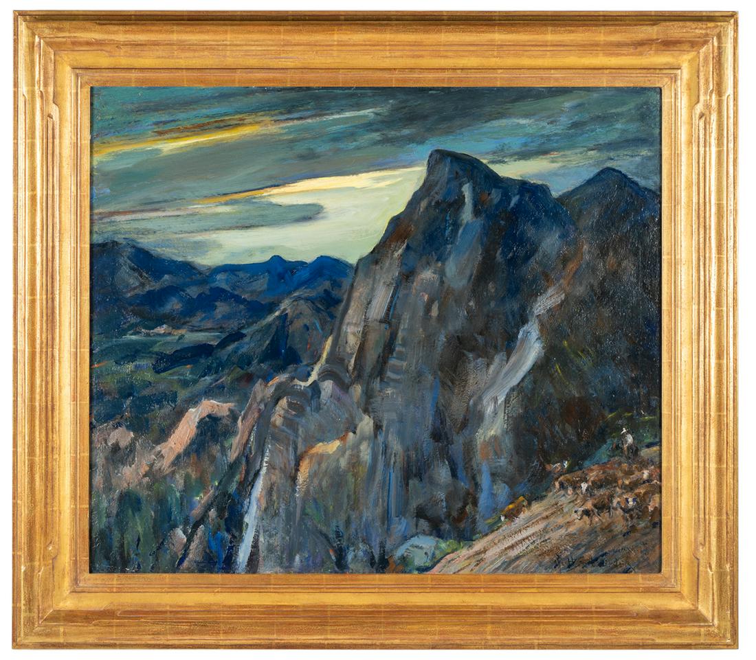 OTTO SCHNEIDER (1865-1950): "CATTLE HERDED THROUGH THE (1 of 14)