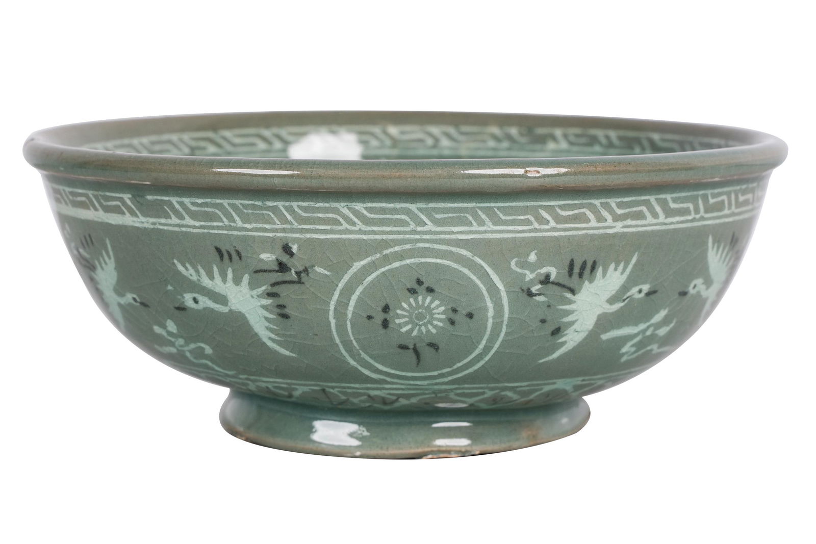 KOREAN CELADON-GLAZED CERAMIC BOWL (1 of 9)