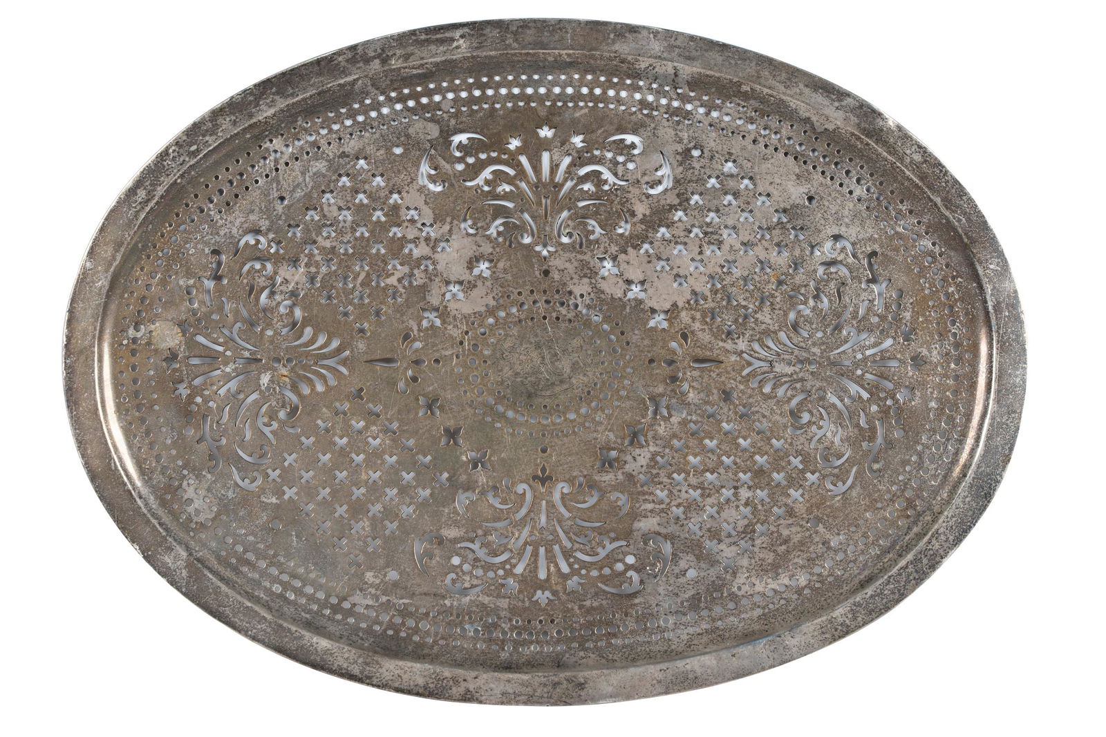 GEORGE III PIERCED STERLING SILVER MAZARINE (1 of 13)