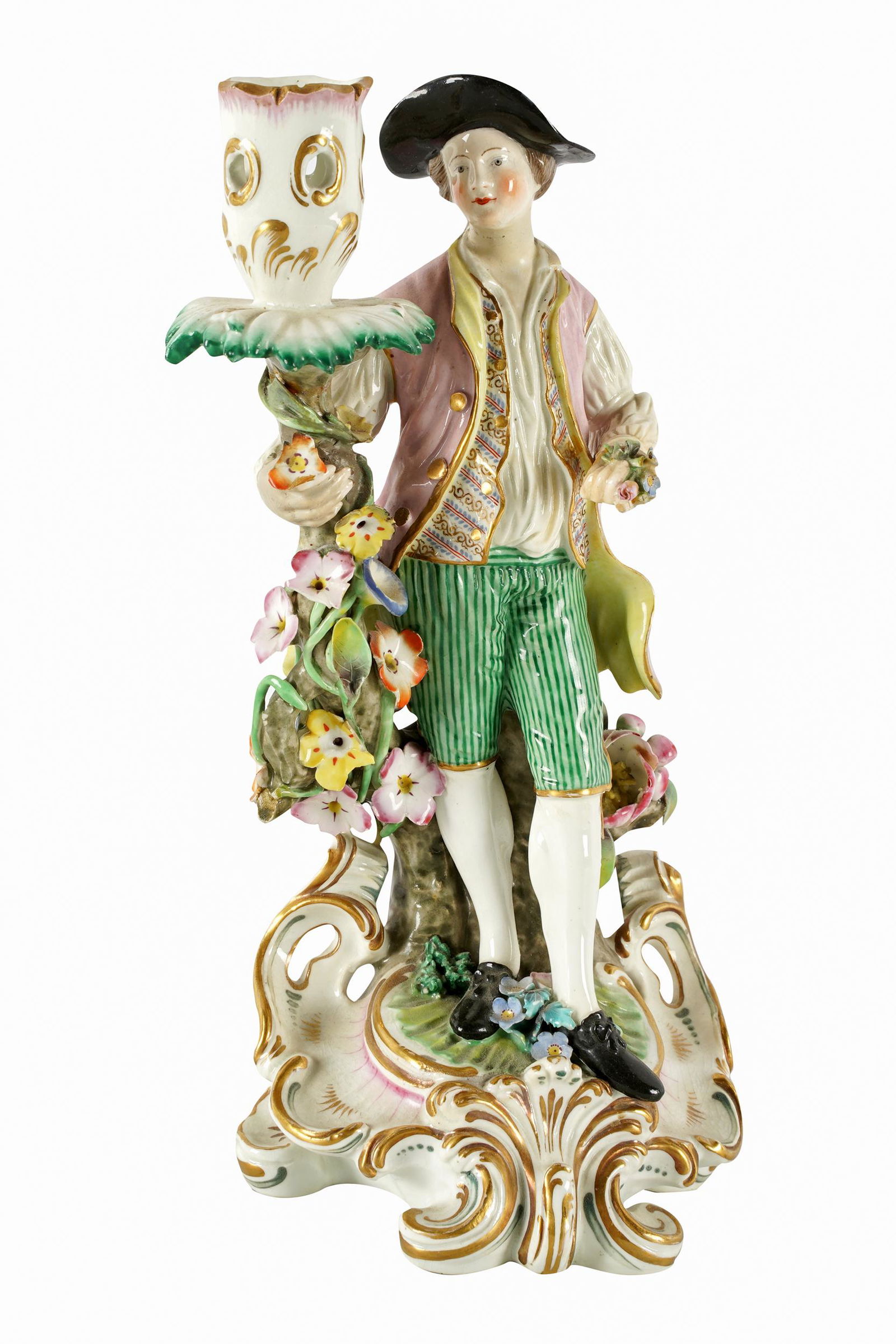 MEISSEN PORCELAIN FIGURAL CANDLESTICK (1 of 11)