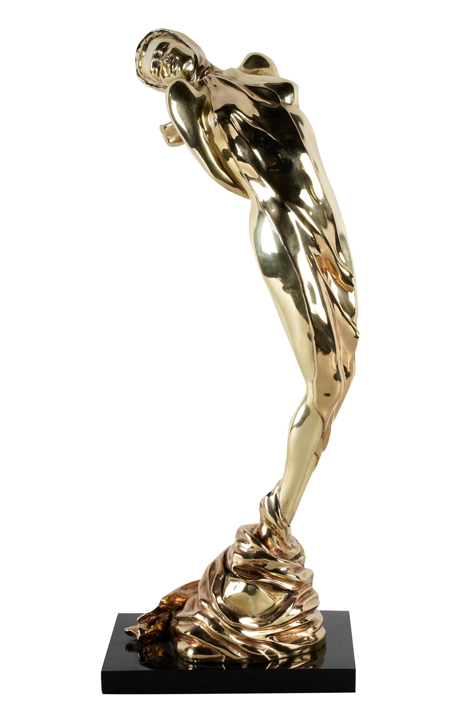 ART DECO STYLE FIGURE OF A NUDE: signed "Federico [illegible]" and numbered 286/500 in casting; 21 1/2 inches high
