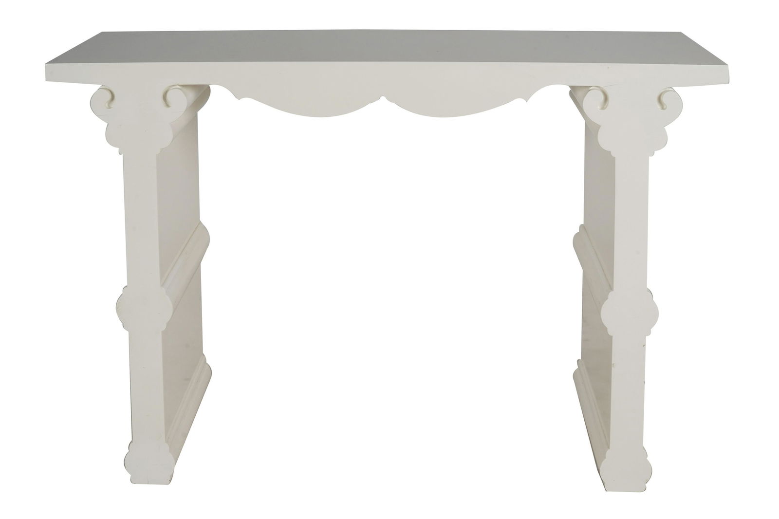 WHITE LACQUERED ALTAR TABLE (1 of 6)