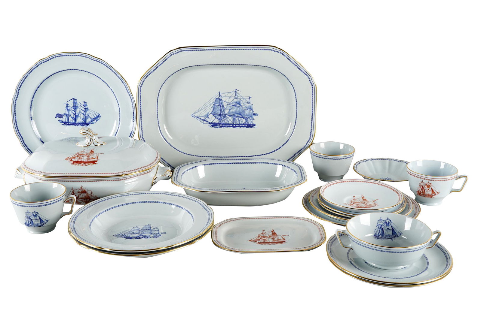 SPODE 'TRADE WINDS' DINNER SERVICE (1 of 7)
