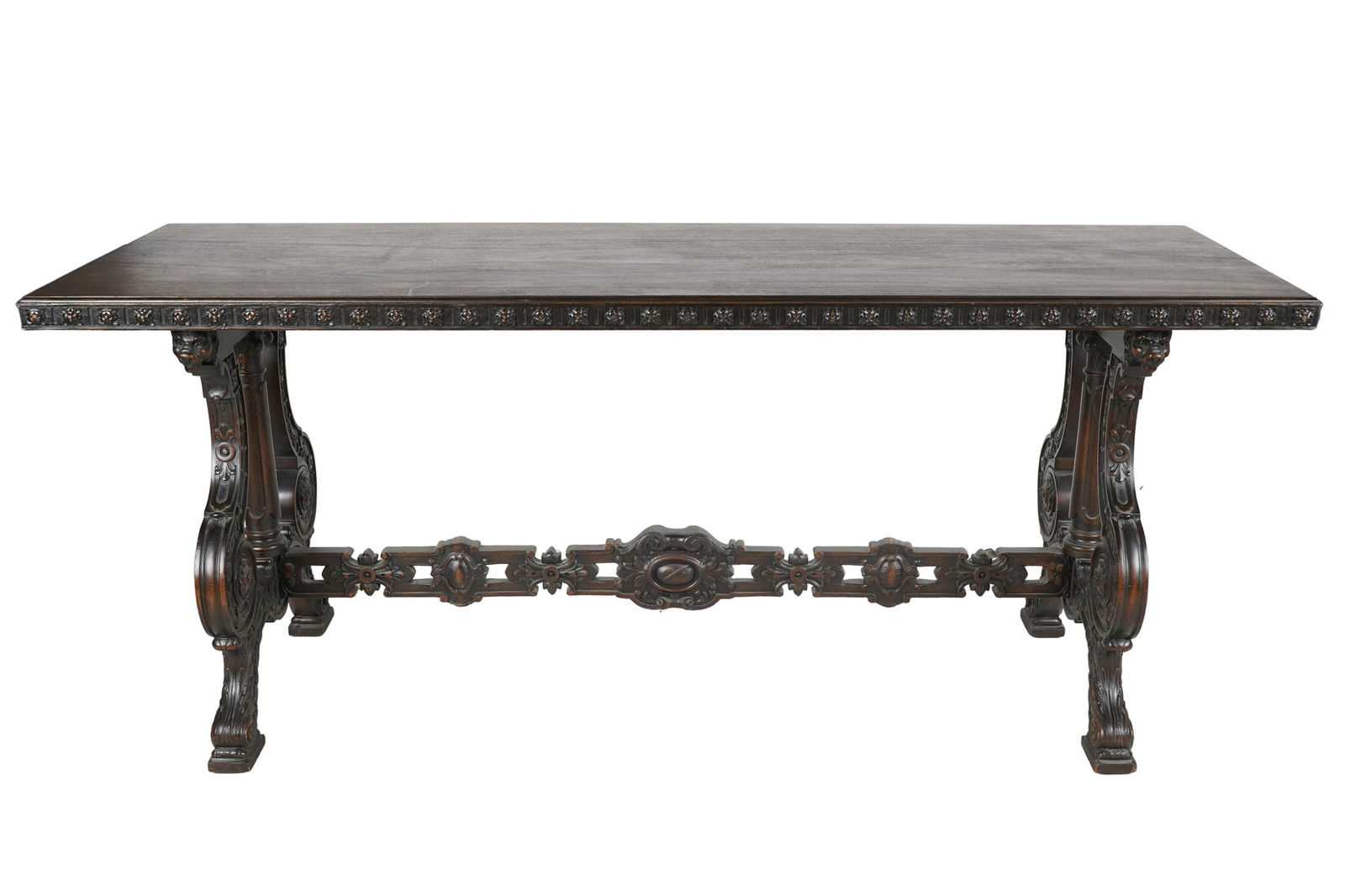 RENAISSANCE REVIVAL STYLE LIBRARY TABLE (1 of 11)