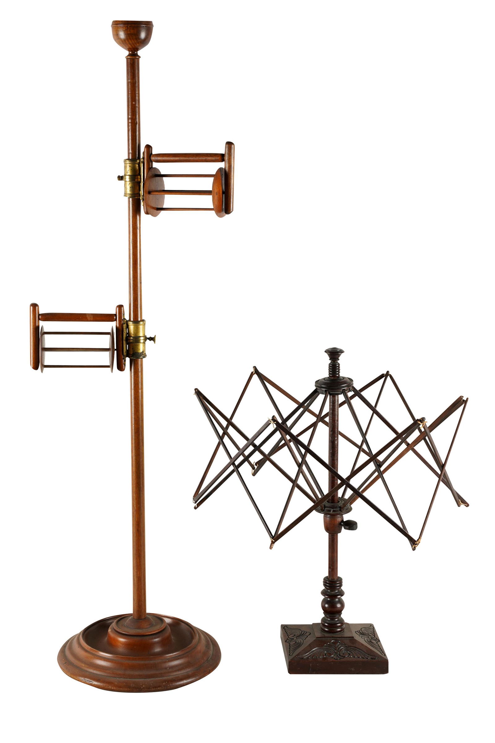 TWO ANTIQUE WOODEN YARN RACKS (1 of 16)